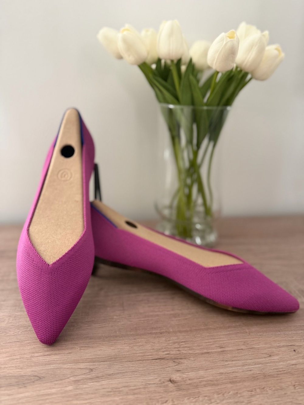 NIB Rothy's The Point Retired Wild Orchid Fuchsia Pink Purple Women's Flats